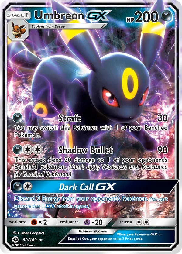 Umbreon-GX - Sun & Moon #80