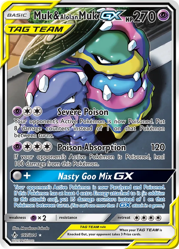 Muk & Alolan Muk-GX - Unbroken Bonds #197