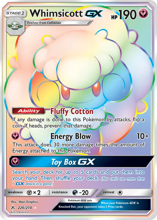 Whimsicott-GX - Unbroken Bonds #226