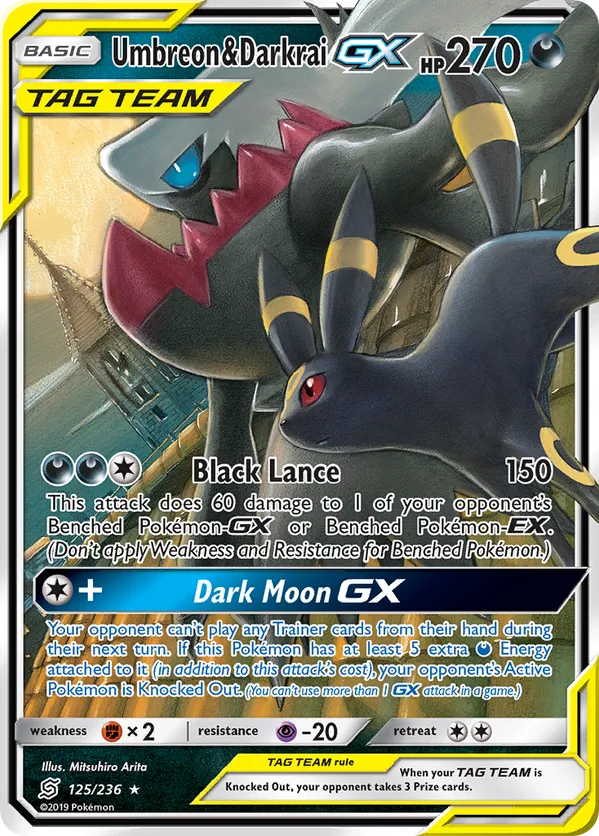Umbreon & Darkrai-GX - Unified Minds #125