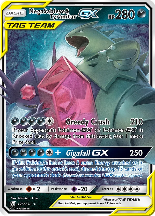 Mega Sableye & Tyranitar-GX - Unified Minds #126