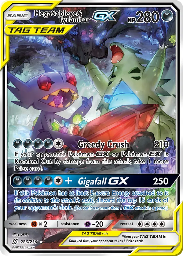 Mega Sableye & Tyranitar-GX - Unified Minds #226