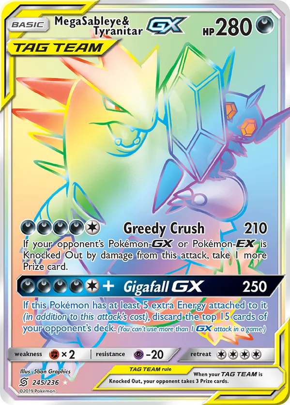 Mega Sableye & Tyranitar-GX - Unified Minds #245