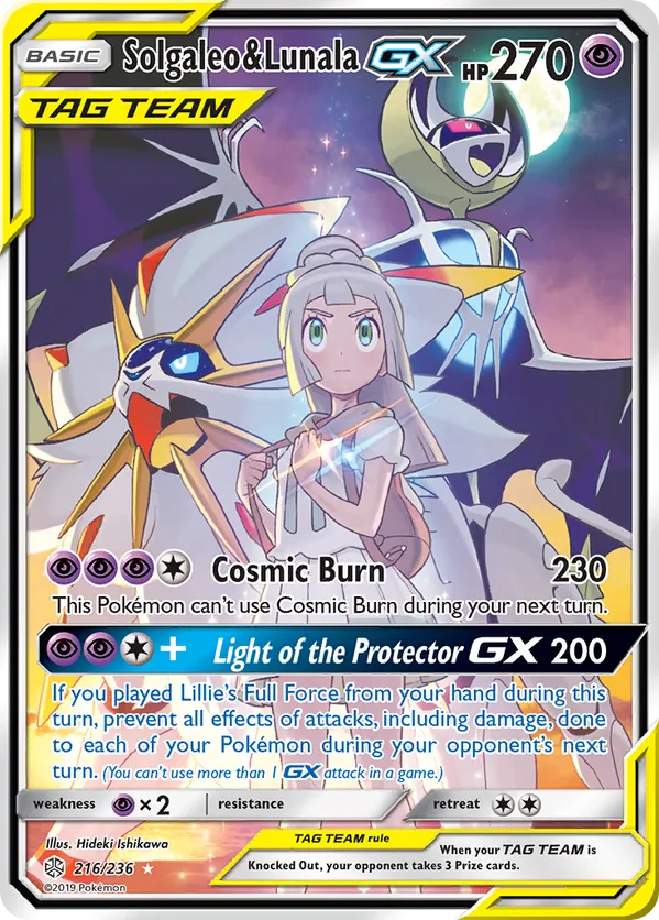 Solgaleo & Lunala-GX - Cosmic Eclipse #216