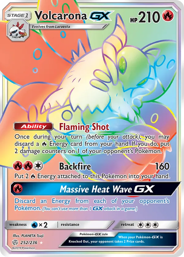 Volcarona-GX - Cosmic Eclipse #252