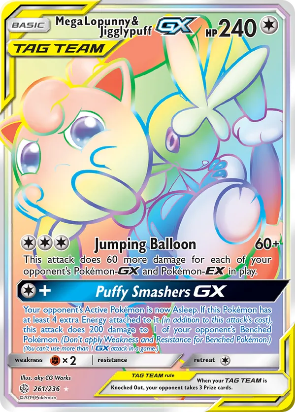 Mega Lopunny & Jigglypuff-GX - Cosmic Eclipse #261