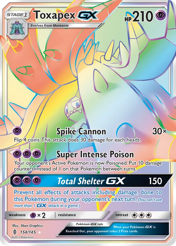 Toxapex-GX - Guardians Rising #154