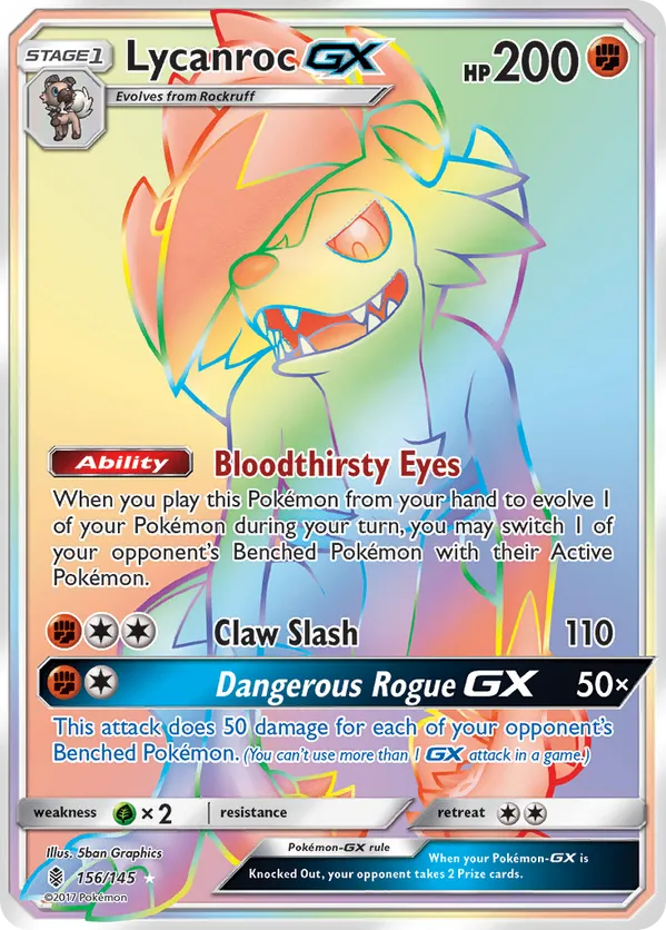 Lycanroc-GX - Guardians Rising #156