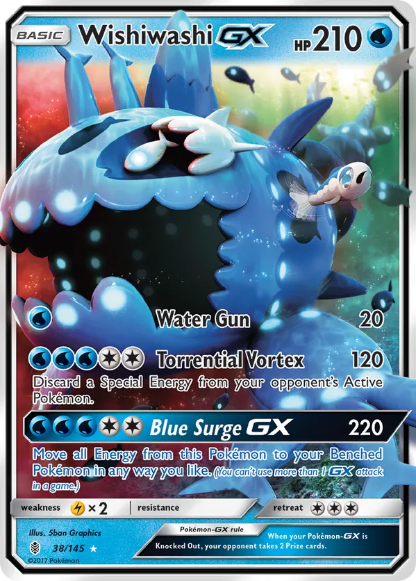 Wishiwashi-GX - Guardians Rising #38