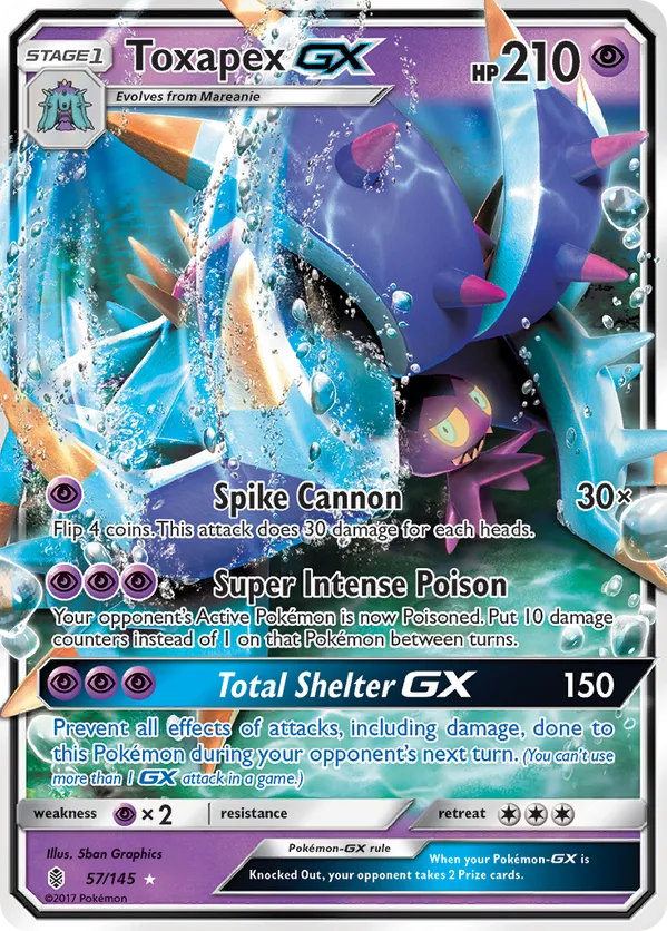 Toxapex-GX - Guardians Rising #57