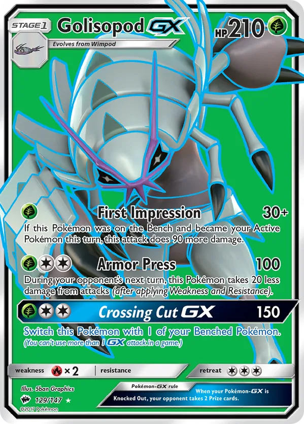 Golisopod-GX - Burning Shadows #129