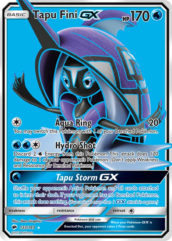Tapu Fini-GX - Burning Shadows #133