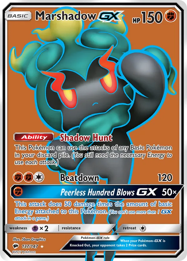 Marshadow-GX - Burning Shadows #137