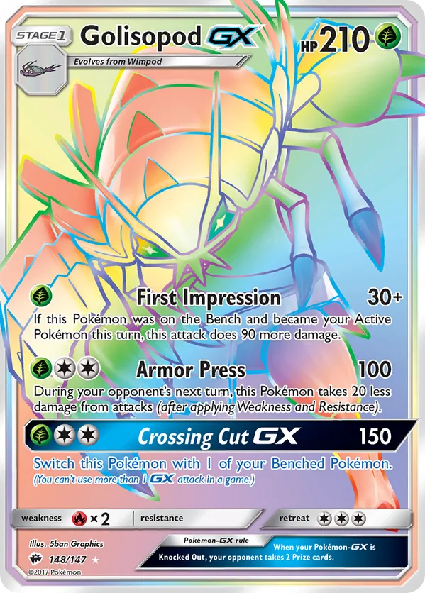 Golisopod-GX - Burning Shadows #148