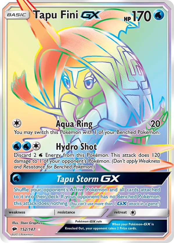 Tapu Fini-GX - Burning Shadows #152