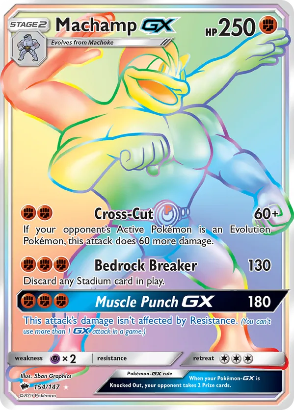Machamp-GX - Burning Shadows #154