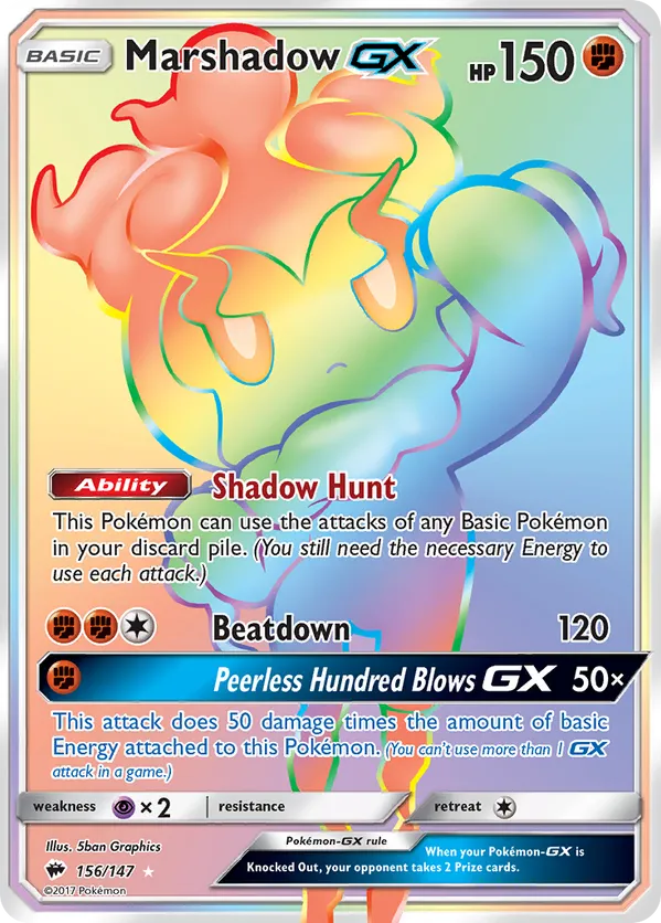 Marshadow-GX - Burning Shadows #156