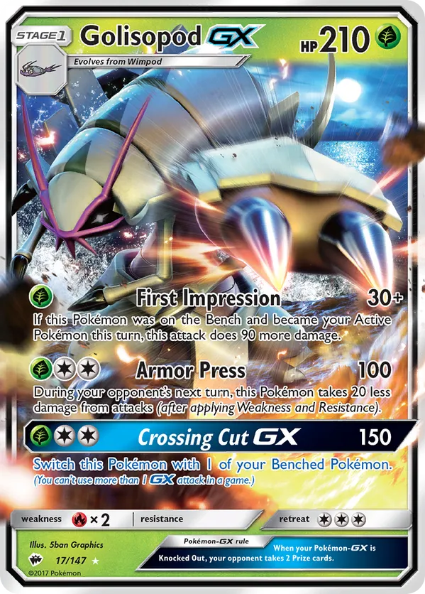 Golisopod-GX - Burning Shadows #17
