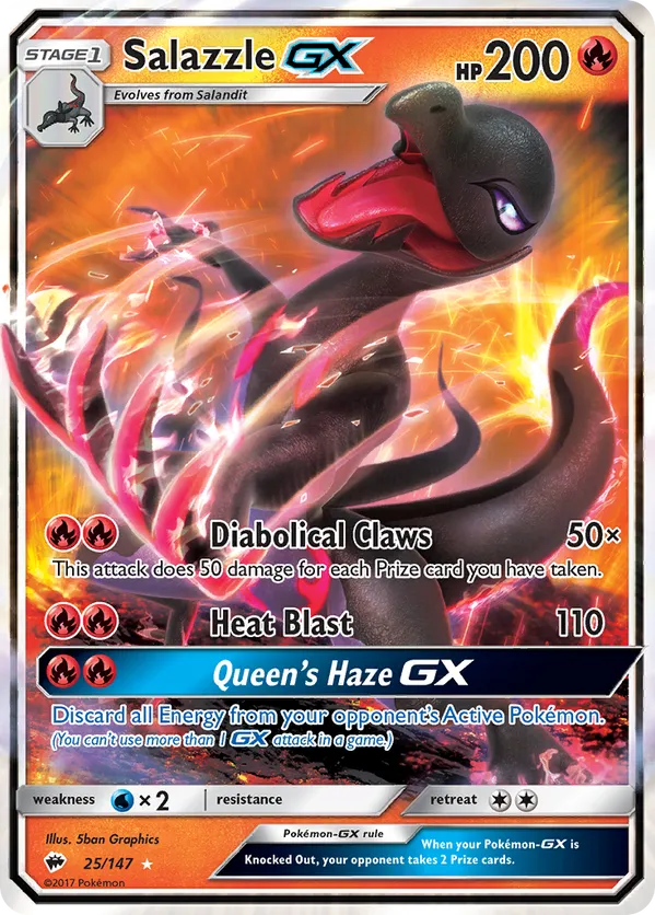 Salazzle-GX - Burning Shadows #25