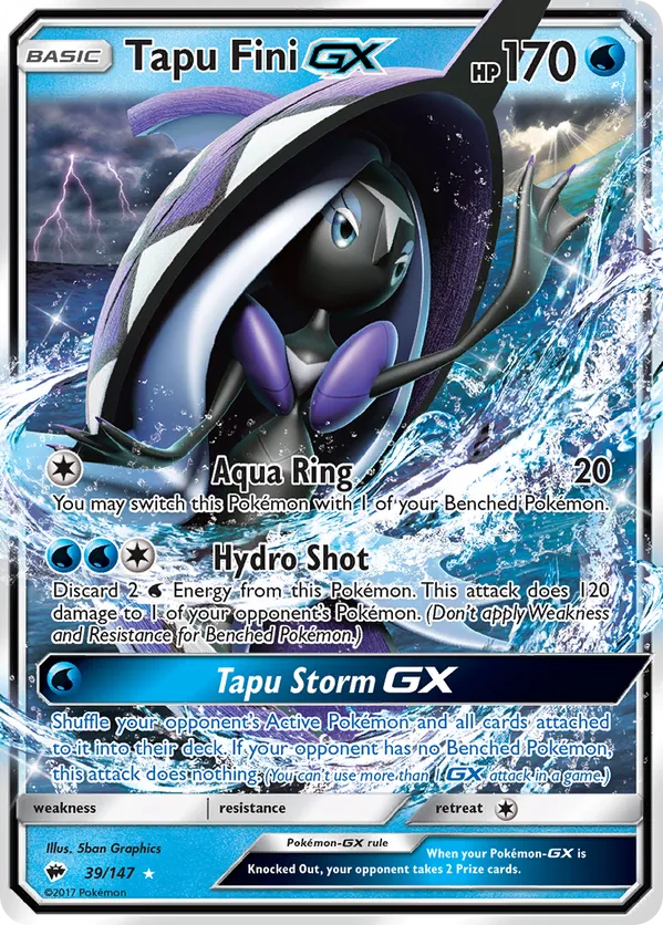 Tapu Fini-GX - Burning Shadows #39
