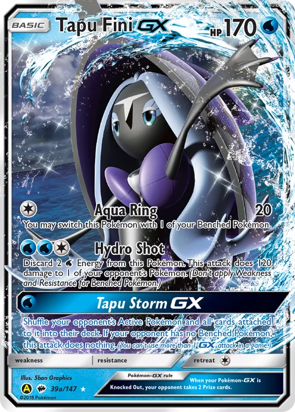Tapu Fini-GX - Burning Shadows #39a