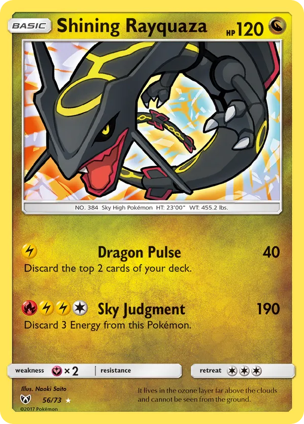 Shining Rayquaza - Shining Legends #56