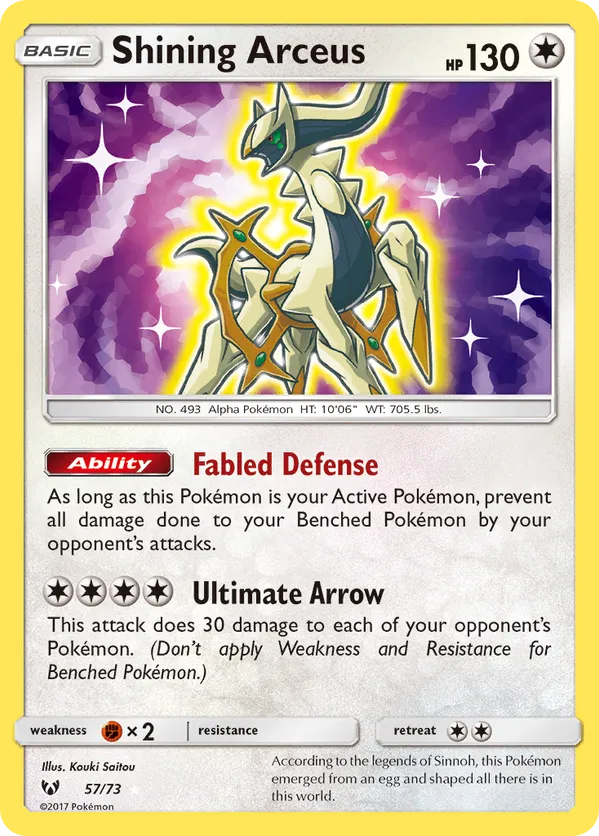 Shining Arceus - Shining Legends #57