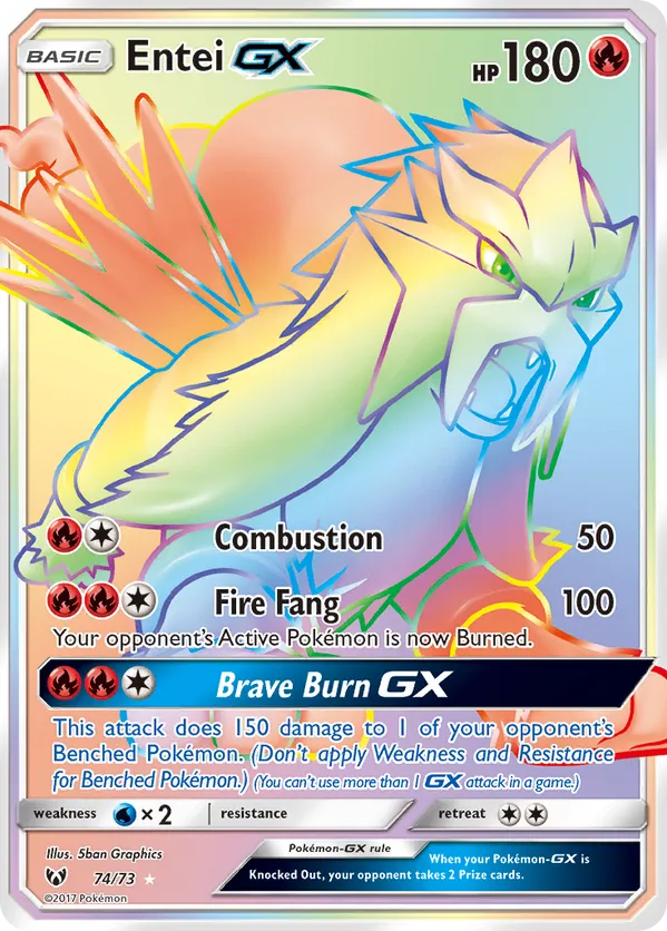 Entei-GX - Shining Legends #74