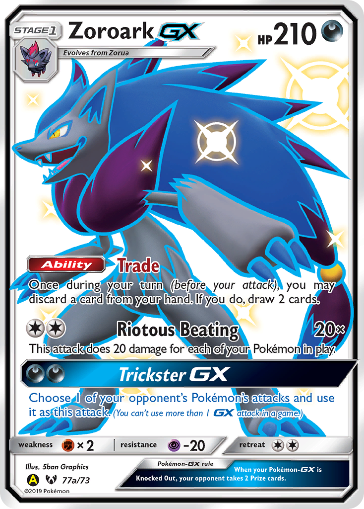Zoroark-GX - Shining Legends #77a