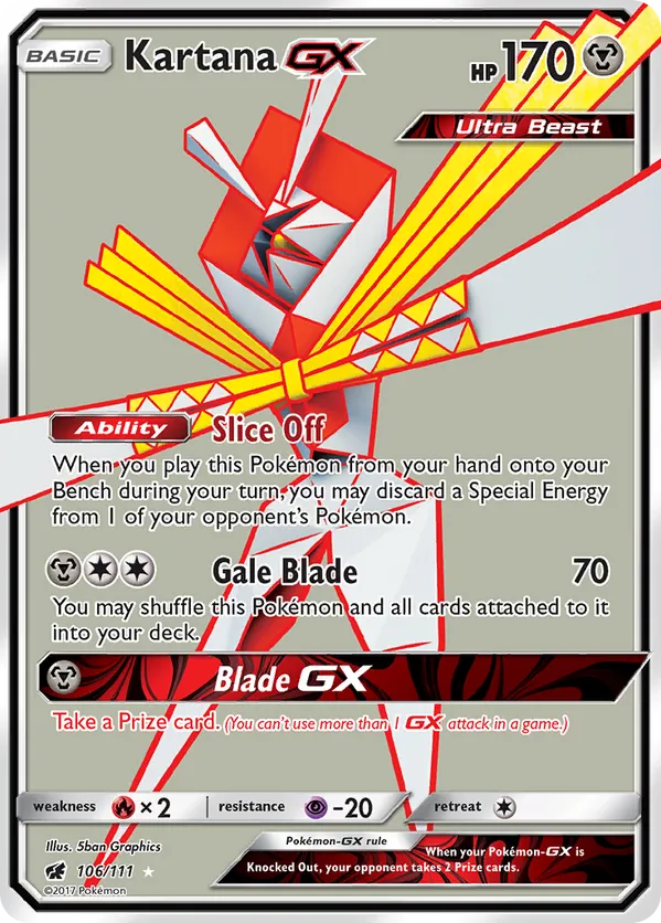 Kartana-GX - Crimson Invasion #106