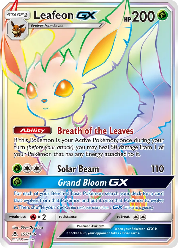 Leafeon-GX - Ultra Prism #157