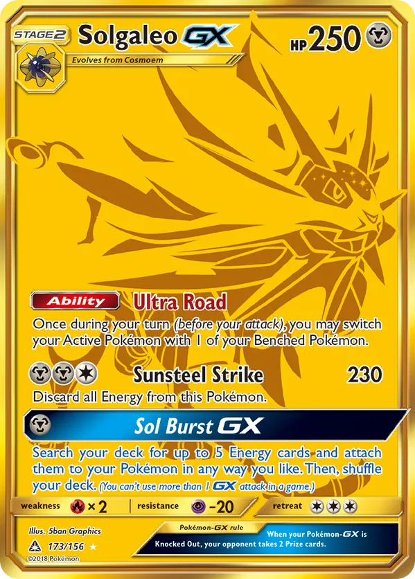 Solgaleo-GX - Ultra Prism #173