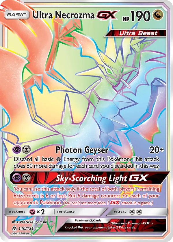 Ultra Necrozma-GX - Forbidden Light #140