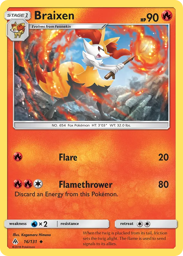 Braixen - Forbidden Light #16