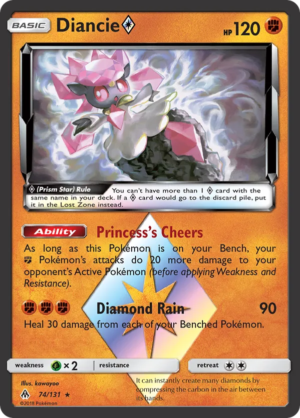 Diancie ◇ - Forbidden Light #74