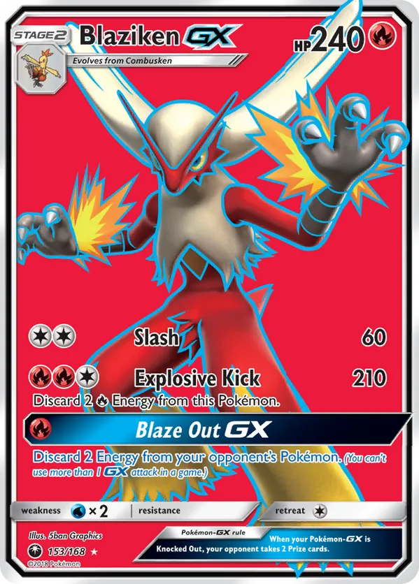 Blaziken-GX - Celestial Storm #153