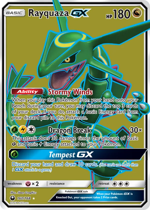 Rayquaza-GX - Celestial Storm #160