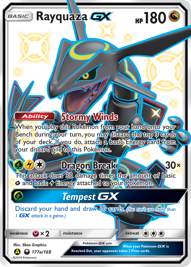 Rayquaza-GX - Celestial Storm #177a