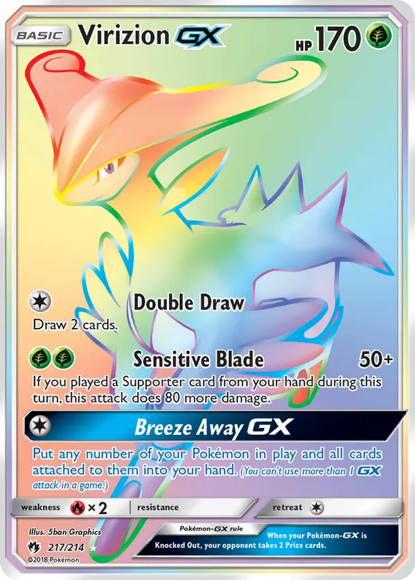 Virizion-GX - Lost Thunder #217