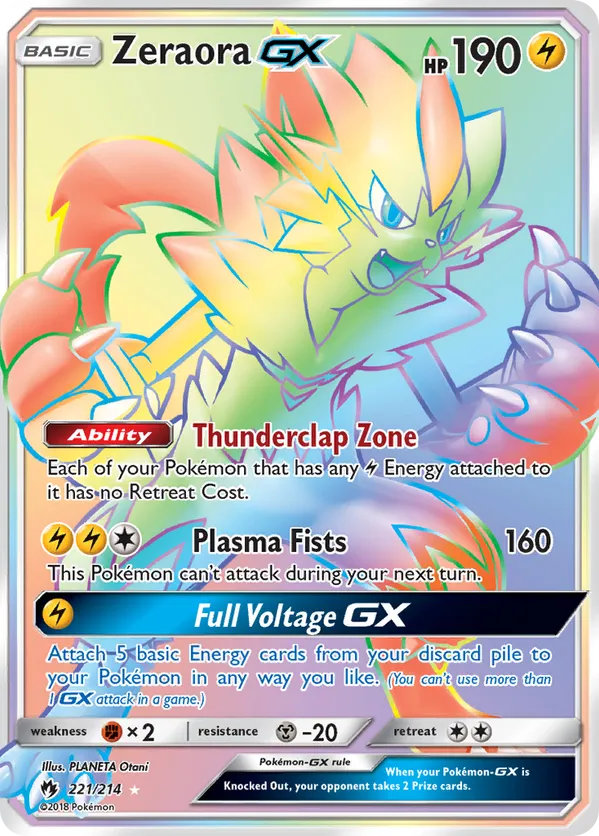 Zeraora-GX - Lost Thunder #221