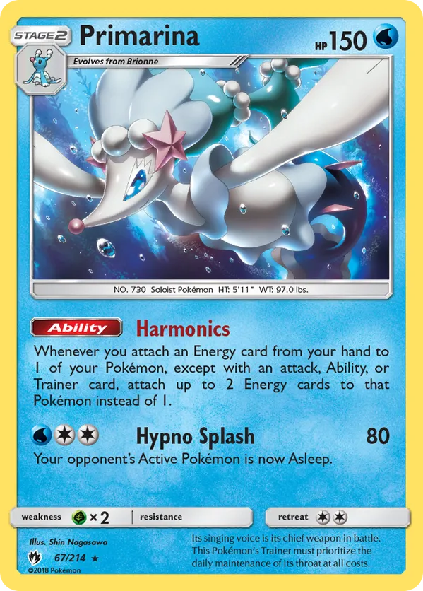 Primarina - Lost Thunder #67