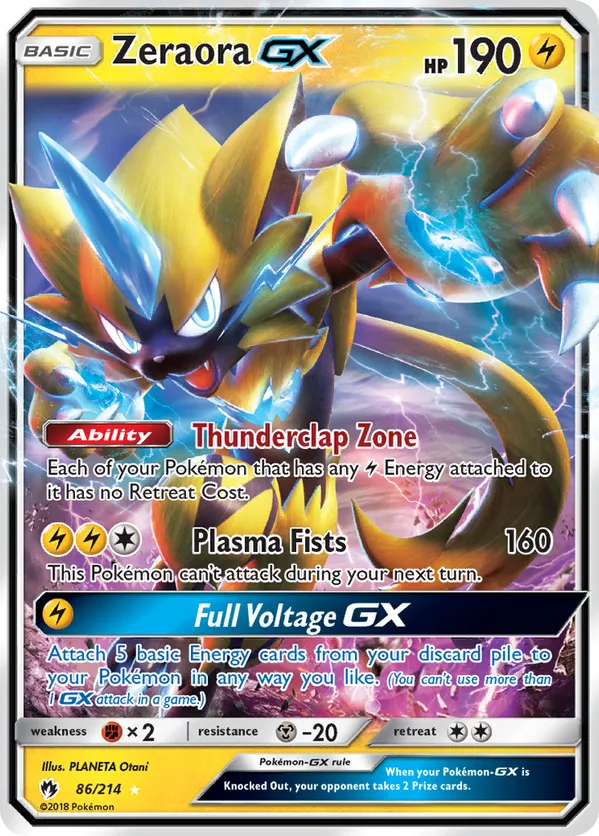 Zeraora-GX - Lost Thunder #86