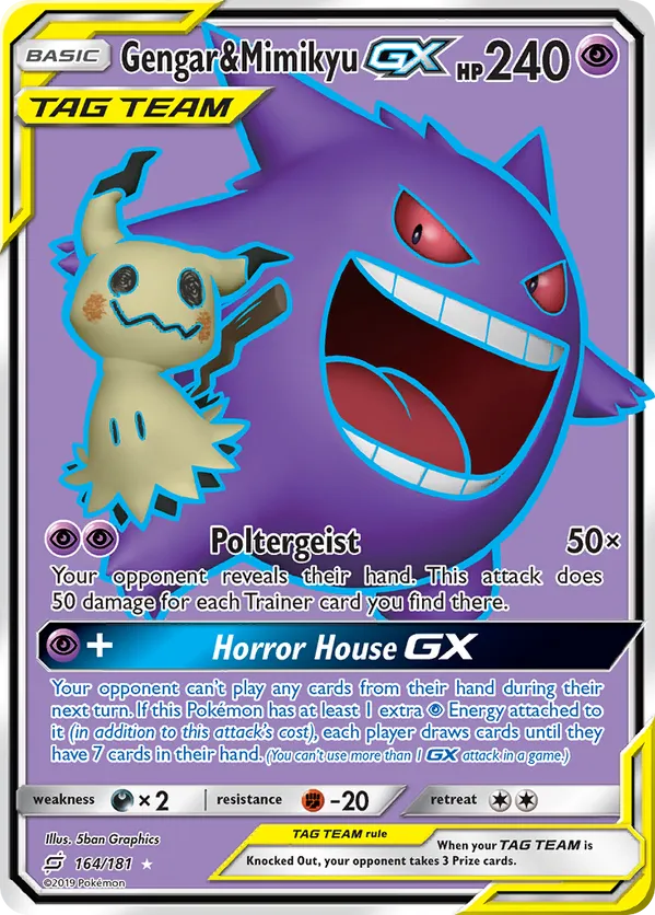 Gengar & Mimikyu-GX - Team Up #164