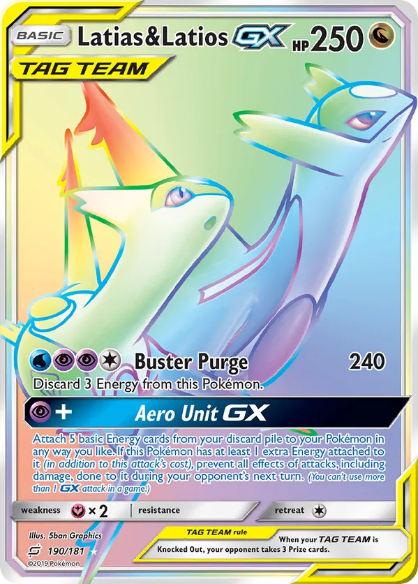 Latias & Latios-GX - Team Up #190