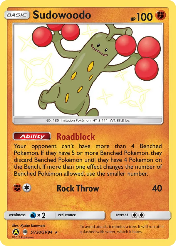 Sudowoodo - Shiny Vault #SV20