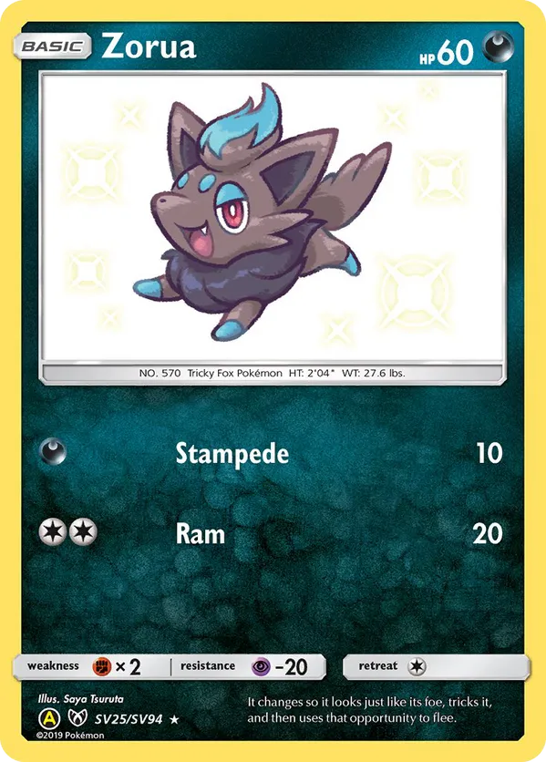 Zorua - Shiny Vault #SV25
