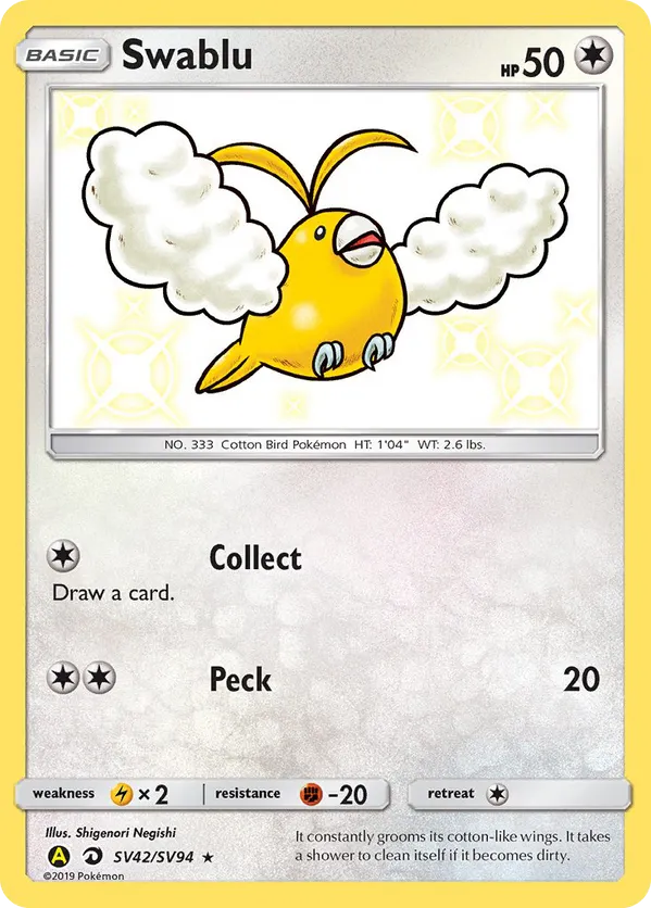 Swablu - Shiny Vault #SV42
