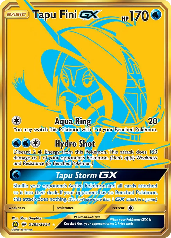 Tapu Fini-GX - Shiny Vault #SV92