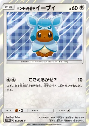 Poncho-wearing Eevee