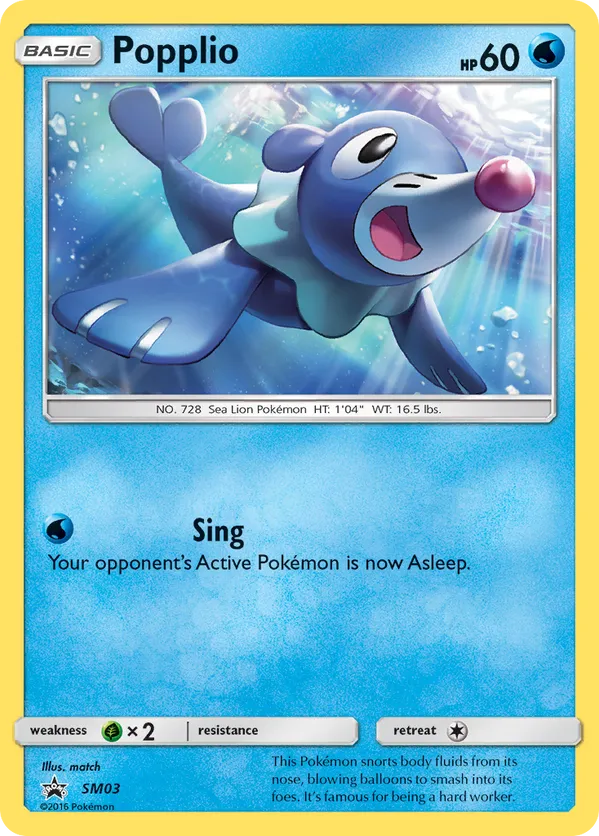 Popplio - SM Black Star Promos #SM03